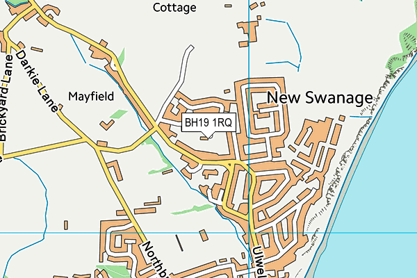 BH19 1RQ map - OS VectorMap District (Ordnance Survey)