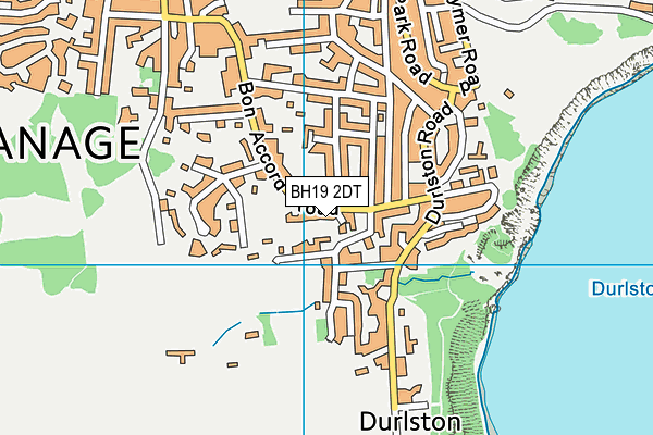 BH19 2DT map - OS VectorMap District (Ordnance Survey) BH19 2DT map - OS VectorMap District (Ordnance Survey)