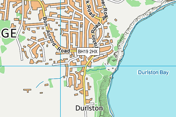 BH19 2HX map - OS VectorMap District (Ordnance Survey) BH19 2HX map - OS VectorMap District (Ordnance Survey)