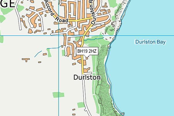 BH19 2HZ map - OS VectorMap District (Ordnance Survey) BH19 2HZ map - OS VectorMap District (Ordnance Survey)