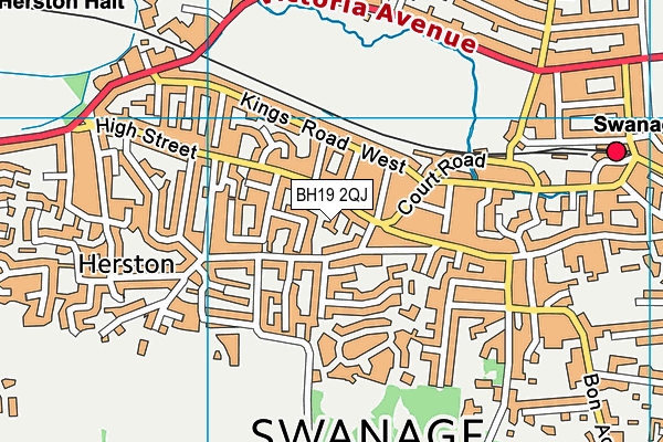 BH19 2QJ map - OS VectorMap District (Ordnance Survey) BH19 2QJ map - OS VectorMap District (Ordnance Survey)