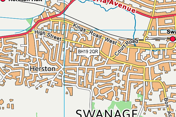 BH19 2QR map - OS VectorMap District (Ordnance Survey) BH19 2QR map - OS VectorMap District (Ordnance Survey)
