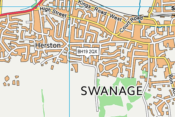 BH19 2QX map - OS VectorMap District (Ordnance Survey) BH19 2QX map - OS VectorMap District (Ordnance Survey)
