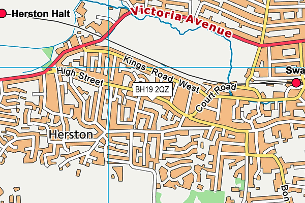BH19 2QZ map - OS VectorMap District (Ordnance Survey) BH19 2QZ map - OS VectorMap District (Ordnance Survey)