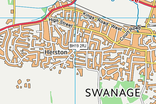 BH19 2RJ map - OS VectorMap District (Ordnance Survey) BH19 2RJ map - OS VectorMap District (Ordnance Survey)
