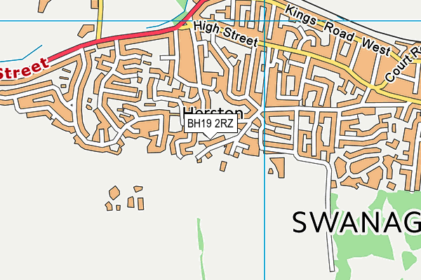 BH19 2RZ map - OS VectorMap District (Ordnance Survey) BH19 2RZ map - OS VectorMap District (Ordnance Survey)