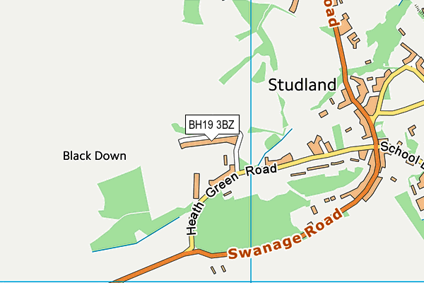 BH19 3BZ map - OS VectorMap District (Ordnance Survey) BH19 3BZ map - OS VectorMap District (Ordnance Survey)