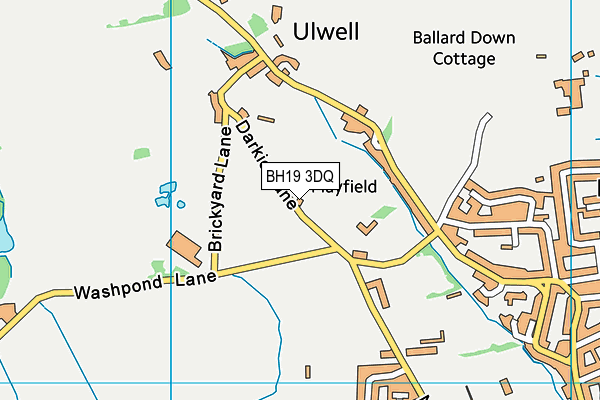 BH19 3DQ map - OS VectorMap District (Ordnance Survey) BH19 3DQ map - OS VectorMap District (Ordnance Survey)
