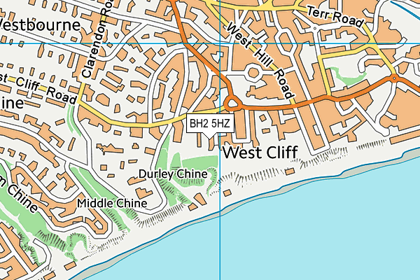 BH2 5HZ map - OS VectorMap District (Ordnance Survey) BH2 5HZ map - OS VectorMap District (Ordnance Survey)