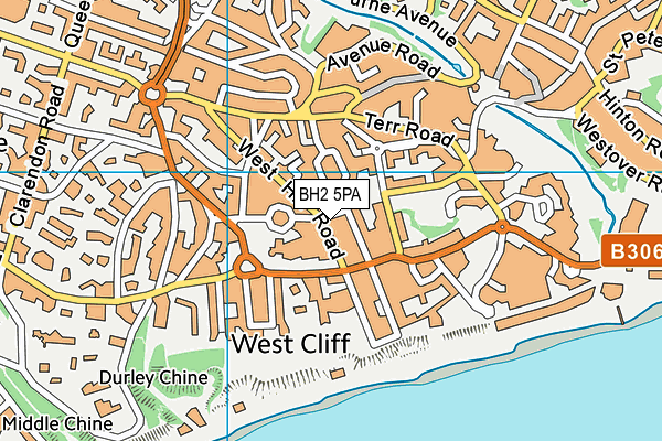 BH2 5PA map - OS VectorMap District (Ordnance Survey) BH2 5PA map - OS VectorMap District (Ordnance Survey)