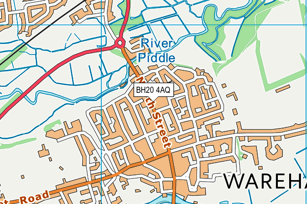 BH20 4AQ map - OS VectorMap District (Ordnance Survey)