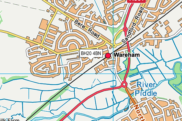 BH20 4BN map - OS VectorMap District (Ordnance Survey) BH20 4BN map - OS VectorMap District (Ordnance Survey)