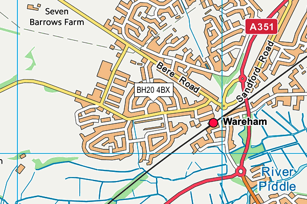BH20 4BX map - OS VectorMap District (Ordnance Survey) BH20 4BX map - OS VectorMap District (Ordnance Survey)