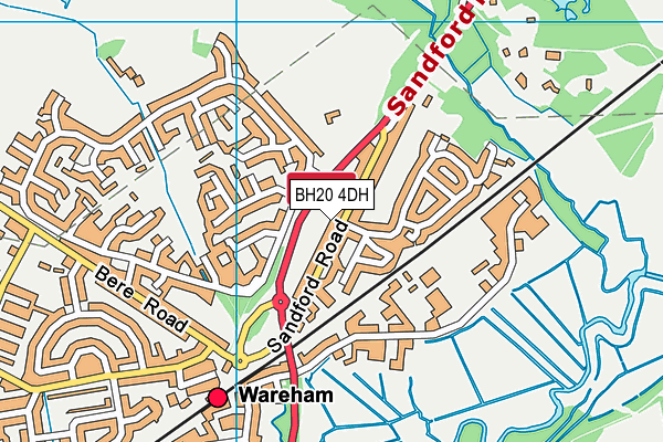 BH20 4DH map - OS VectorMap District (Ordnance Survey)