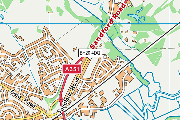 BH20 4DQ map - OS VectorMap District (Ordnance Survey)