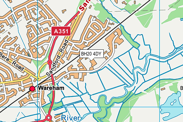 BH20 4DY map - OS VectorMap District (Ordnance Survey)