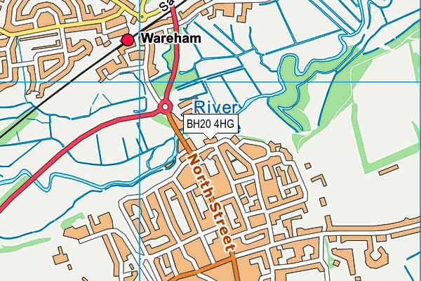 BH20 4HG map - OS VectorMap District (Ordnance Survey)