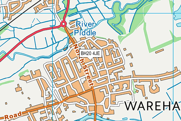 BH20 4JE map - OS VectorMap District (Ordnance Survey)