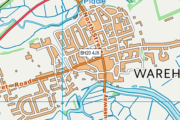 BH20 4JX map - OS VectorMap District (Ordnance Survey) BH20 4JX map - OS VectorMap District (Ordnance Survey)