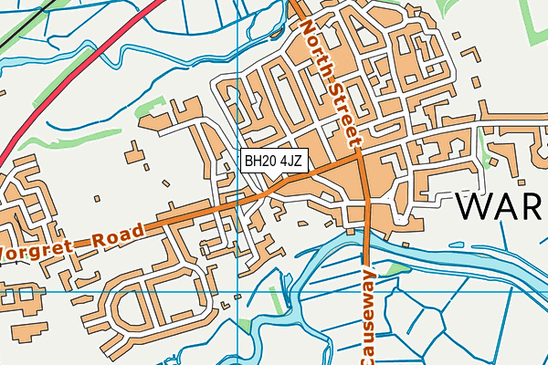 BH20 4JZ map - OS VectorMap District (Ordnance Survey) BH20 4JZ map - OS VectorMap District (Ordnance Survey)