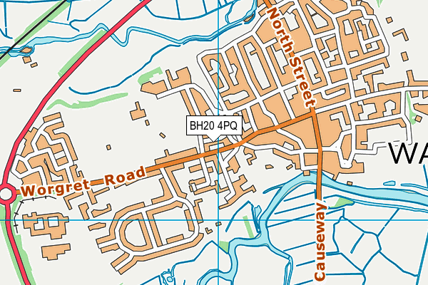 BH20 4PQ map - OS VectorMap District (Ordnance Survey) BH20 4PQ map - OS VectorMap District (Ordnance Survey)