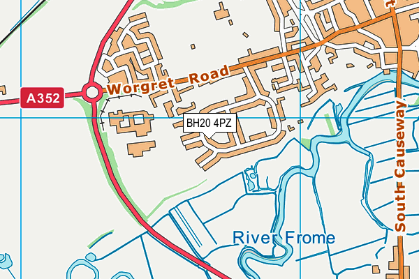 BH20 4PZ map - OS VectorMap District (Ordnance Survey) BH20 4PZ map - OS VectorMap District (Ordnance Survey)