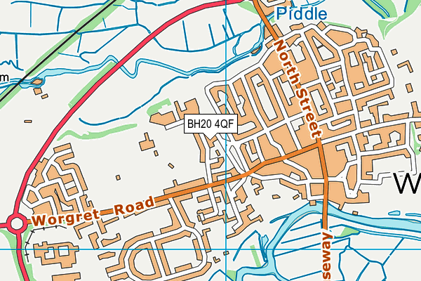 BH20 4QF map - OS VectorMap District (Ordnance Survey) BH20 4QF map - OS VectorMap District (Ordnance Survey)