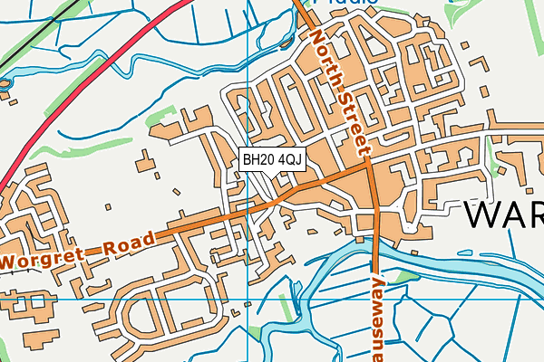 BH20 4QJ map - OS VectorMap District (Ordnance Survey) BH20 4QJ map - OS VectorMap District (Ordnance Survey)