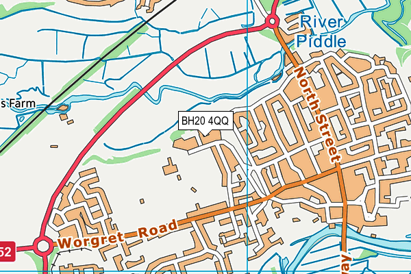 BH20 4QQ map - OS VectorMap District (Ordnance Survey) BH20 4QQ map - OS VectorMap District (Ordnance Survey)