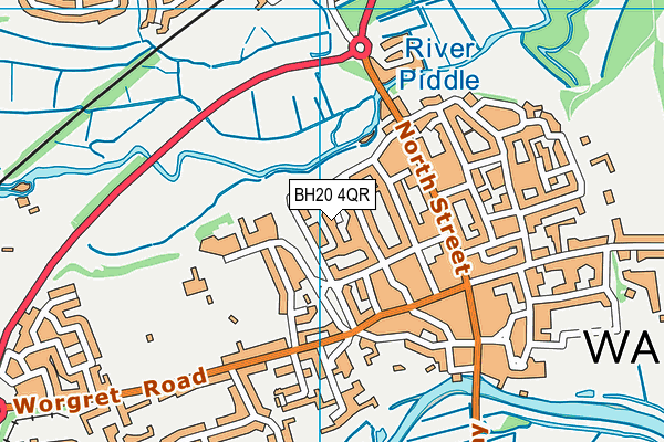 BH20 4QR map - OS VectorMap District (Ordnance Survey) BH20 4QR map - OS VectorMap District (Ordnance Survey)