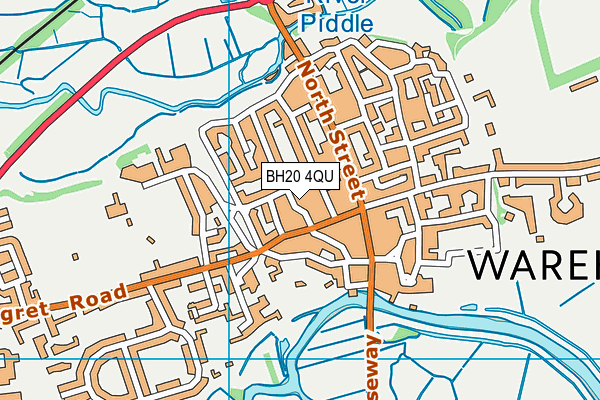 BH20 4QU map - OS VectorMap District (Ordnance Survey) BH20 4QU map - OS VectorMap District (Ordnance Survey)