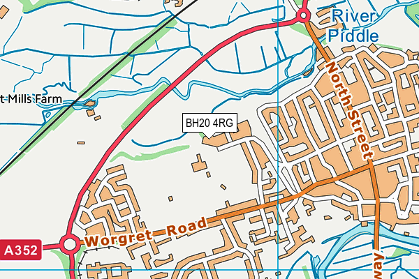 BH20 4RG map - OS VectorMap District (Ordnance Survey) BH20 4RG map - OS VectorMap District (Ordnance Survey)