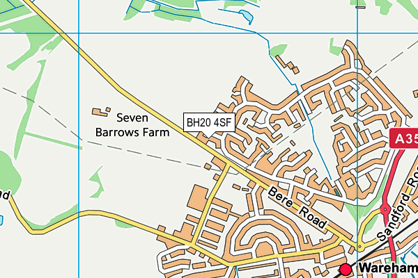 BH20 4SF map - OS VectorMap District (Ordnance Survey) BH20 4SF map - OS VectorMap District (Ordnance Survey)