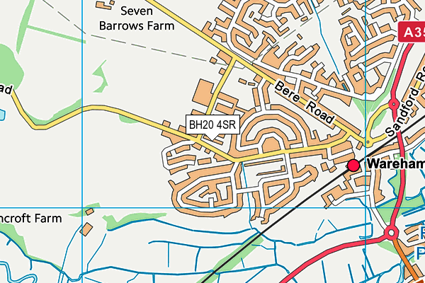 BH20 4SR map - OS VectorMap District (Ordnance Survey) BH20 4SR map - OS VectorMap District (Ordnance Survey)