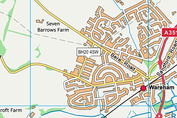 BH20 4SW map - OS VectorMap District (Ordnance Survey) BH20 4SW map - OS VectorMap District (Ordnance Survey)