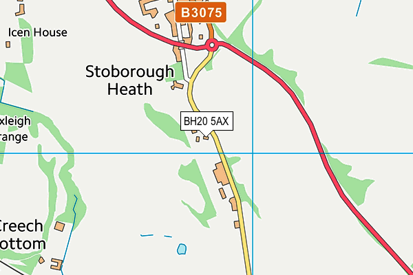 BH20 5AX map - OS VectorMap District (Ordnance Survey)