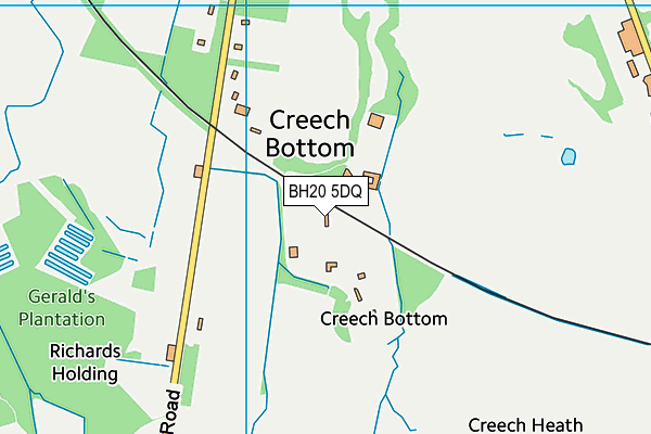 BH20 5DQ map - OS VectorMap District (Ordnance Survey) BH20 5DQ map - OS VectorMap District (Ordnance Survey)