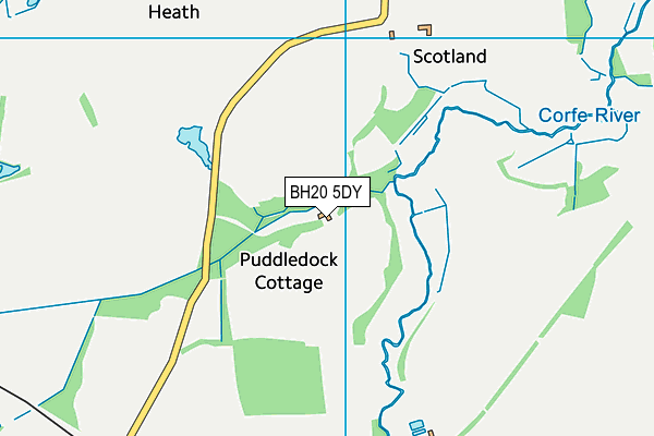 BH20 5DY map - OS VectorMap District (Ordnance Survey)