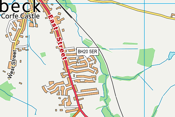 BH20 5ER map - OS VectorMap District (Ordnance Survey)