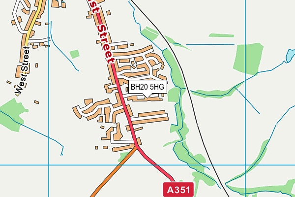 BH20 5HG map - OS VectorMap District (Ordnance Survey)