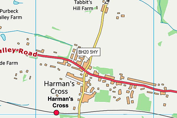 BH20 5HY map - OS VectorMap District (Ordnance Survey) BH20 5HY map - OS VectorMap District (Ordnance Survey)