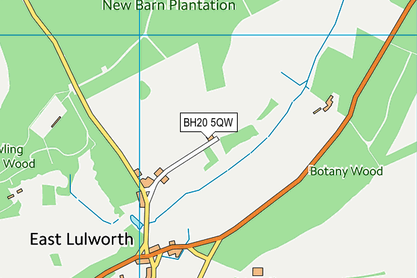 BH20 5QW map - OS VectorMap District (Ordnance Survey) BH20 5QW map - OS VectorMap District (Ordnance Survey)
