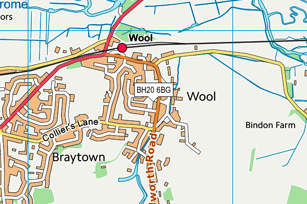 BH20 6BG map - OS VectorMap District (Ordnance Survey)