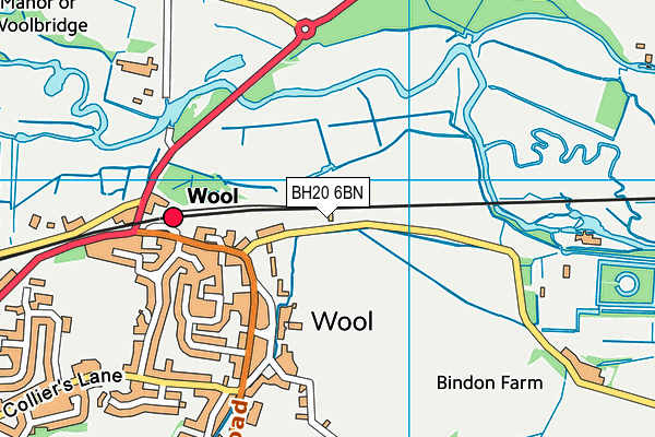 BH20 6BN map - OS VectorMap District (Ordnance Survey)