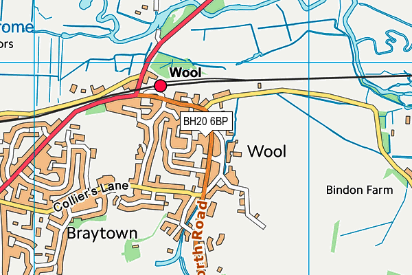 BH20 6BP map - OS VectorMap District (Ordnance Survey)