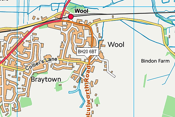 BH20 6BT map - OS VectorMap District (Ordnance Survey)