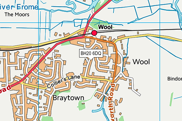 BH20 6DQ map - OS VectorMap District (Ordnance Survey)
