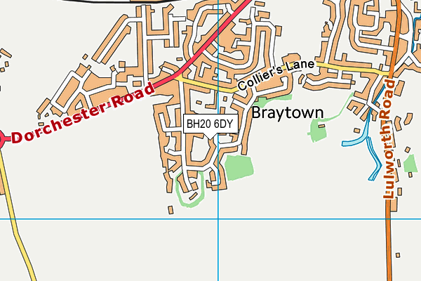 BH20 6DY map - OS VectorMap District (Ordnance Survey) BH20 6DY map - OS VectorMap District (Ordnance Survey)