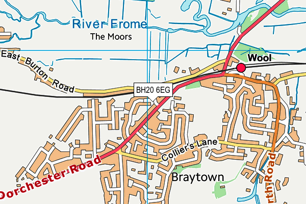 BH20 6EG map - OS VectorMap District (Ordnance Survey)