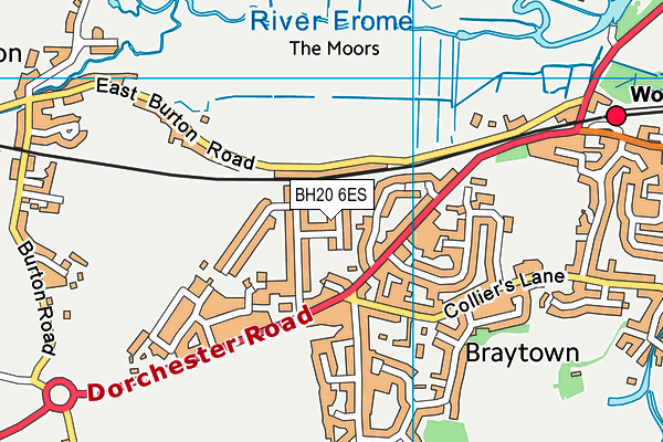 BH20 6ES map - OS VectorMap District (Ordnance Survey)